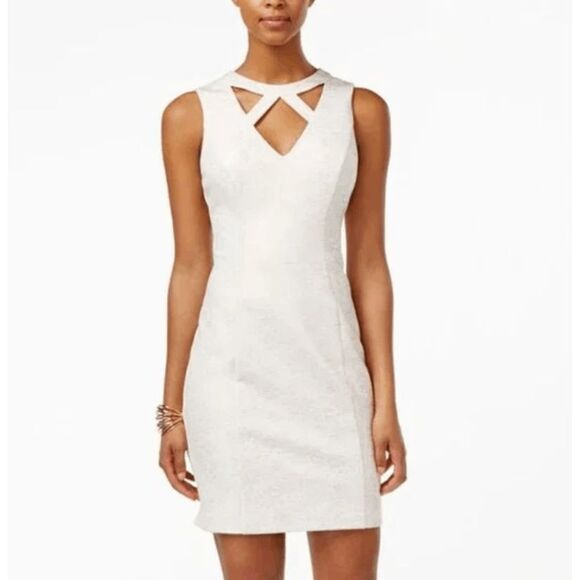 Guess Blush Pink Cut-Out Sheath Dress, Sz 4, MSRP $119 - Picture 14 of 14